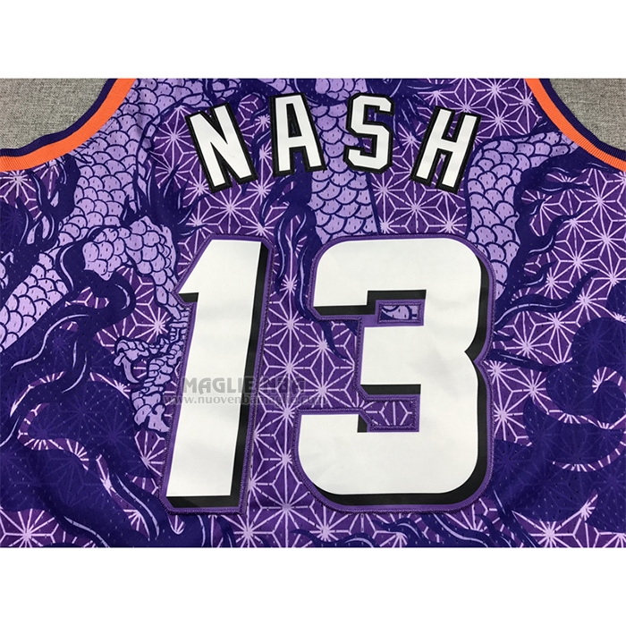 Maglia
 Steve Nash NO 13 Phoenix Suns Throwback Asian Heritage 1996-97 Viola
